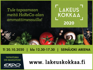 Tryggt med på Lakeus kokkaa -mässan 20.10.2020