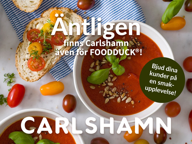 Äntligen finns Carlshamn växtbaserade margarin även för FOODDUCK®!