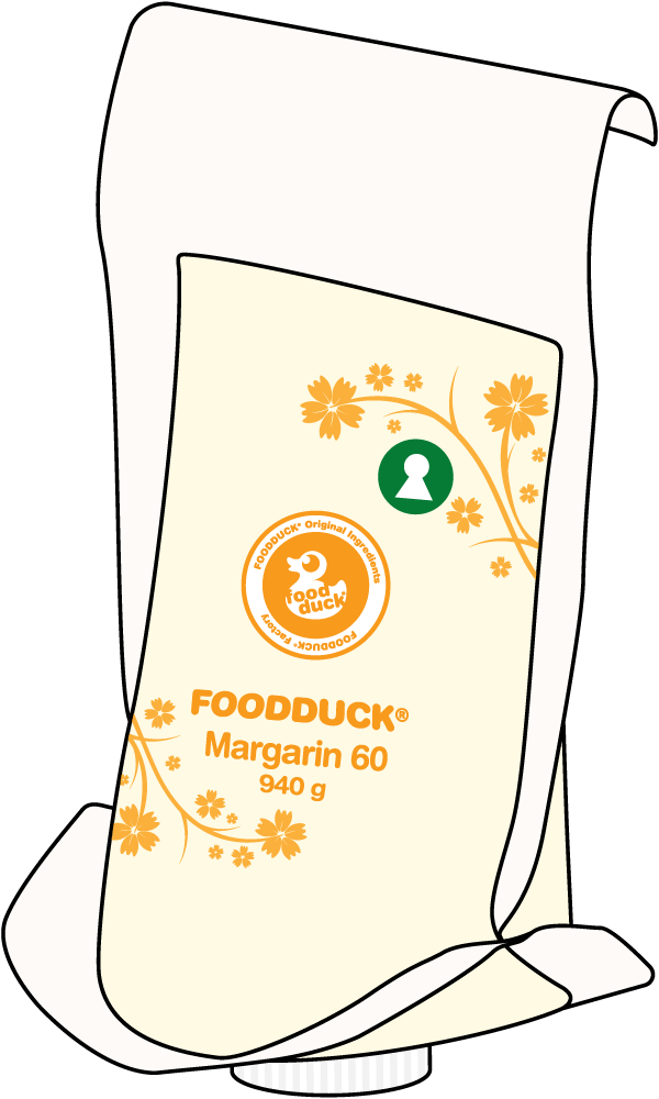 FOODDUCK® Margarin 60 940 g